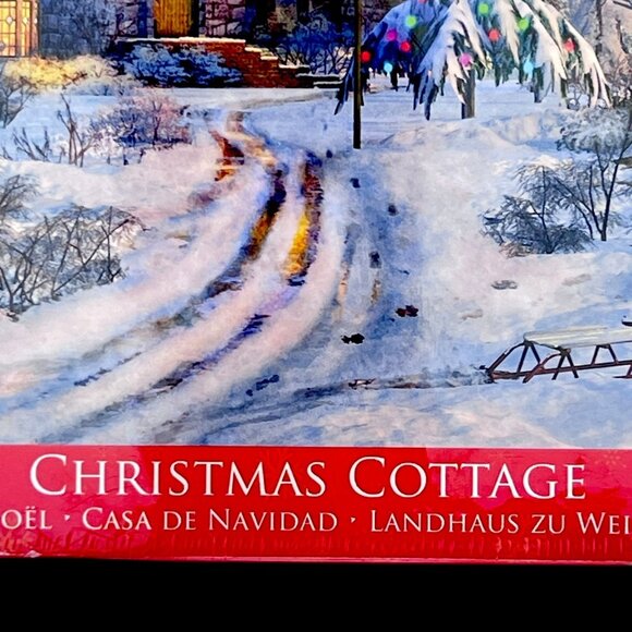 Eurographics 1000 Piece Christmas Cottage Puzzle Chalet De Noel Sealed NEW - Picture 2 of 7